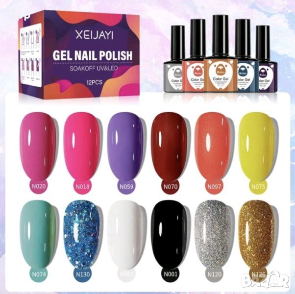 12 бр УВ гел лакове, снимка 1