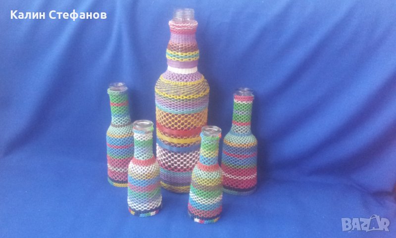 2 юзчета 50 мл, 2 100 мл и бутилка с оплетка, снимка 1