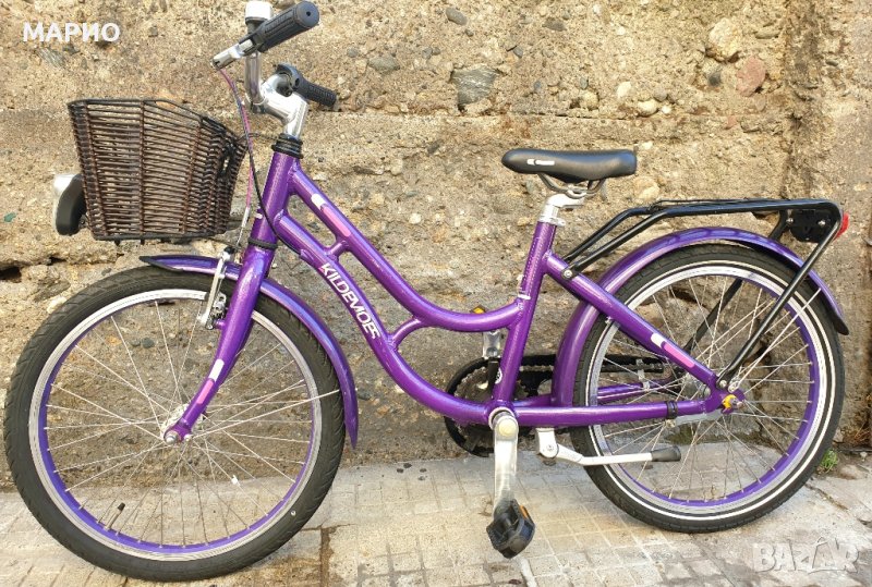 Алуминиев Детски велосипед 20 цола 3 вътрешни скорости Kildemoes girl, снимка 1