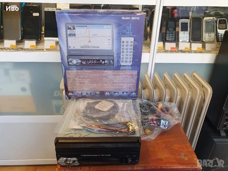 НОВО! Мултимедия плеър 1 Din + камера за задно виждане GPS 9601G Универсален Bluetooth FM MP3 MP4 МР, снимка 1