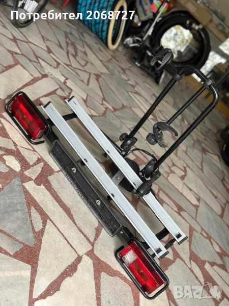 Стойка за превоз на два велосипеда върху теглич, снимка 1