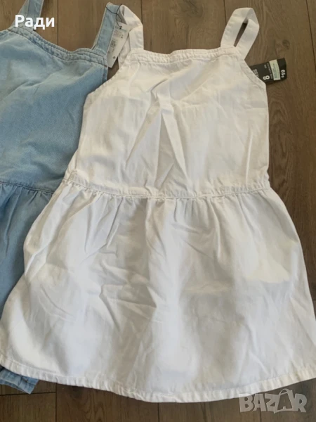 Дънкова бяла рокля , снимка 1