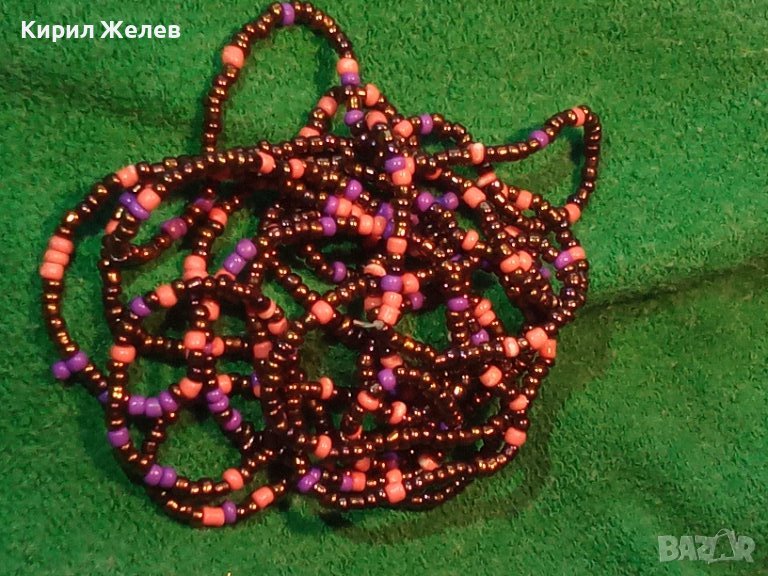 МЪНИСТЕН ПЪСТЪР ГЕРДАН КОЛИЕ РЕТРО МЪНИСТА 57781, снимка 1