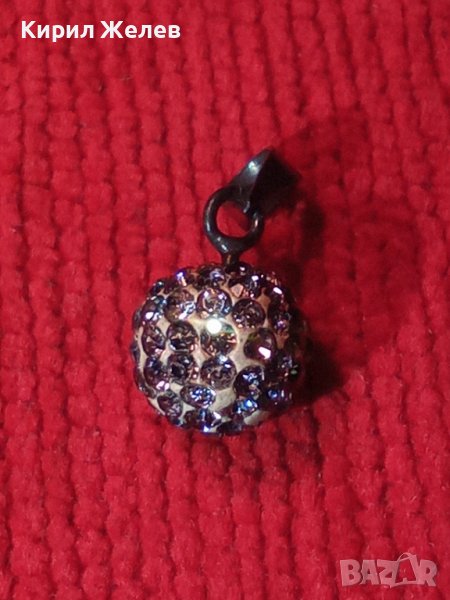 ФИНО СРЕБЪРНО КРИСТАЛНО ФЕШЪН АРТ МЕДАЛЬОНЧЕ СРЕБРО 925 ТОПЧЕ 32591, снимка 1