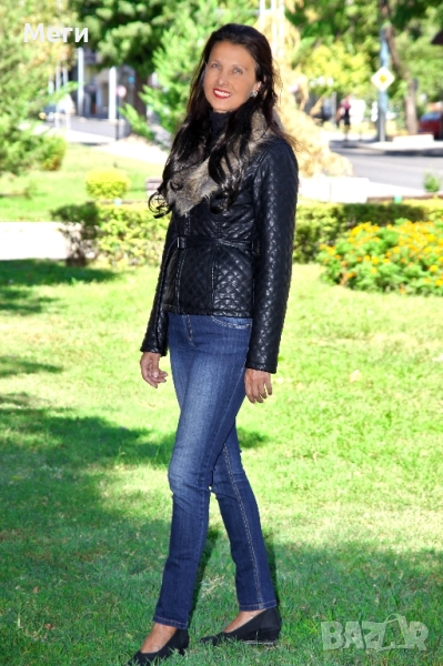 дамско яке естествена кожа, снимка 1