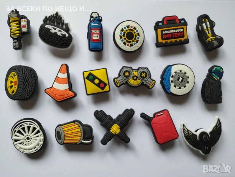 Crocs Значки за Крокс серия Автосервиз, снимка 1