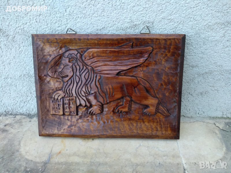 Внециански лъв дърворезба, снимка 1