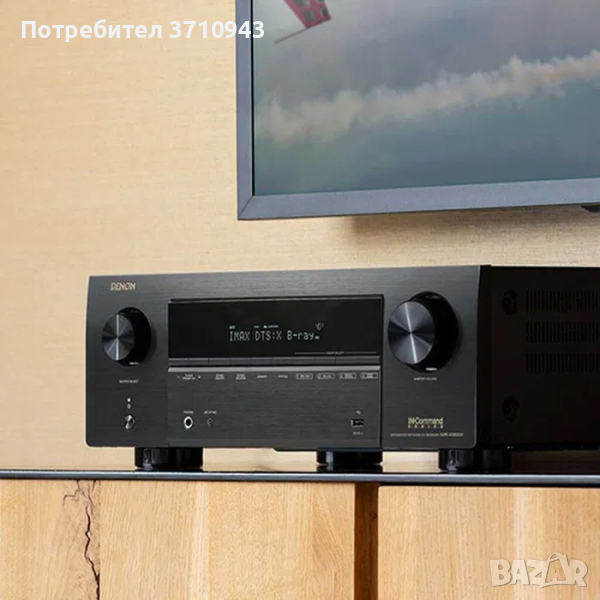 105W AVR Denon x3800h 9.4 ресивър + DIRAC LIVE, 8K Dolby Atmos DTS:X, снимка 1