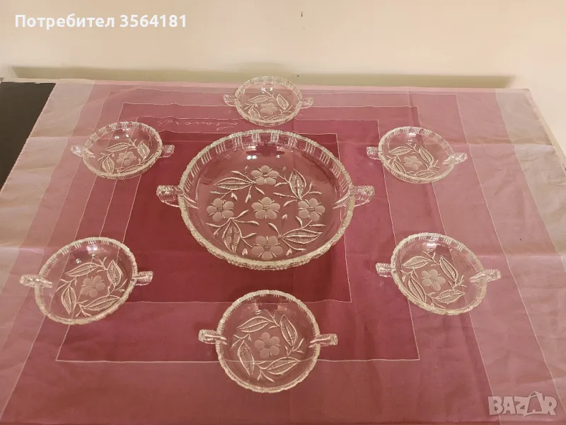 Кристален сервиз чисто нов , снимка 1
