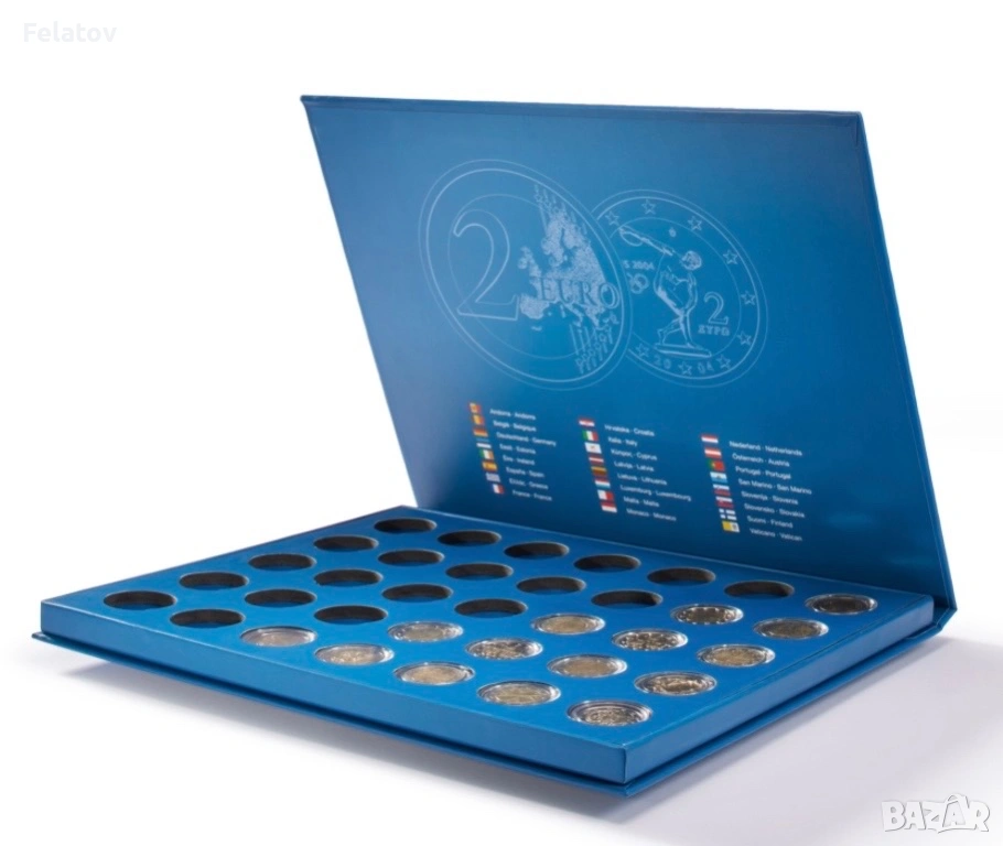 2 броя кутии за монети от 2€, снимка 1