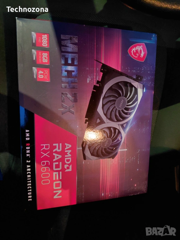 Видеокарта MSI RX6600 8GB AMD RADEON 8GB GDDR6, снимка 1