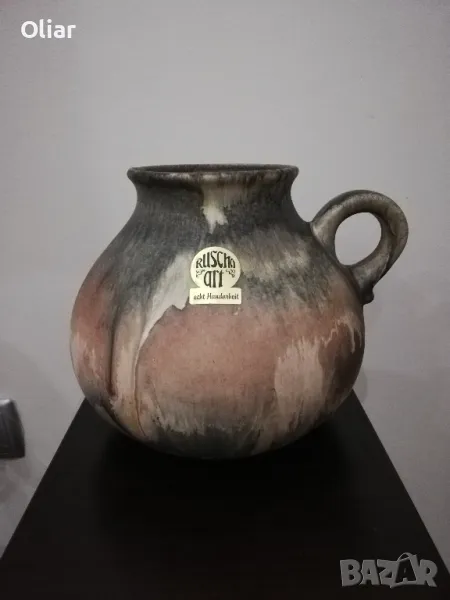 Много красива, арт кана/ваза от керамика. , снимка 1