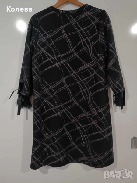 Дамска рокля със сребристи нишки, снимка 1