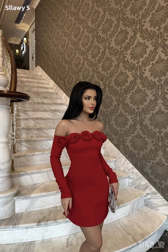 Къса червена рокля, снимка 1