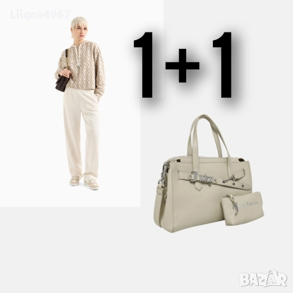 ПРОМО!!! Комплект Спортни Панталони Armani Exchange + Чанта Juicy Couture Черна, снимка 1