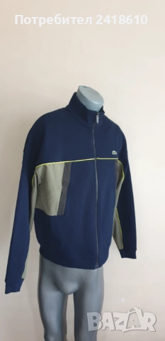 Lacoste Full Zip Pique Cotton Loose Fit Mens Size M НОВО! ОРИГИНАЛ! Мъжко Горнище с цял Цип!, снимка 3 - Спортни дрехи, екипи - 51706542