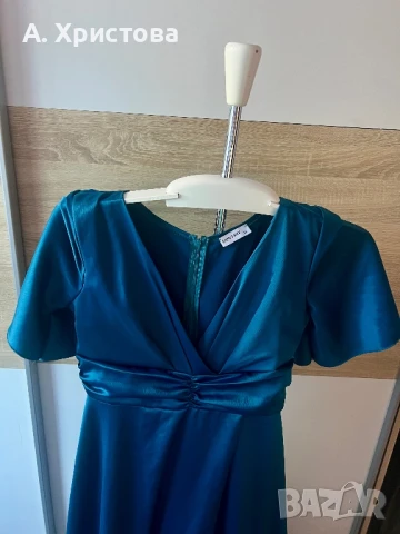  Елегантна дълга рокля Л / L размер, снимка 4 - Рокли - 51237508