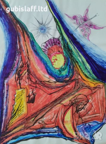 Картина, абстракция, худ. Людмил Асенов, 2009 г. - 4