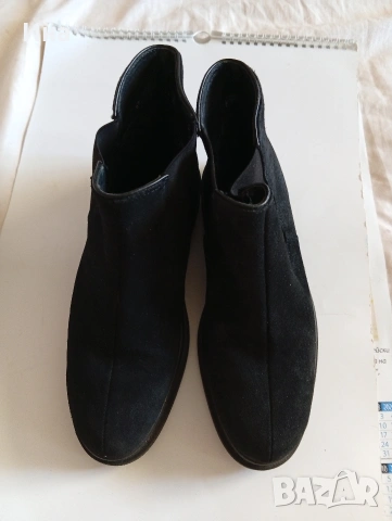 Черни боти на ROHDE естествена кожа Made in GERMANY н.5.5, снимка 3 - Дамски боти - 53043759