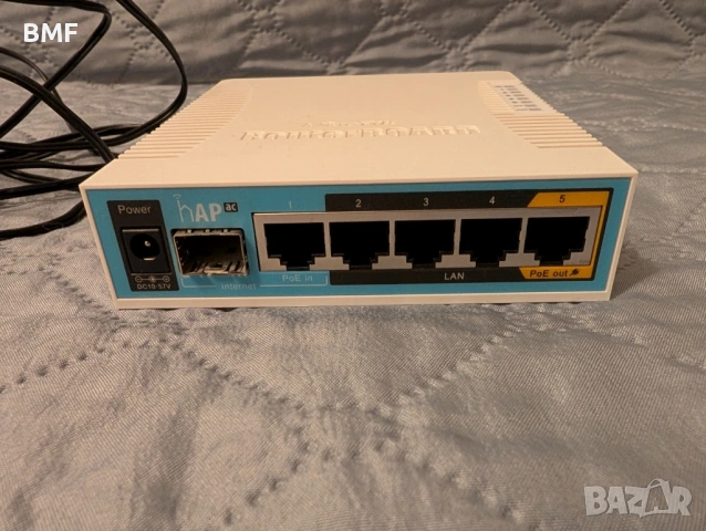 Wireless рутер MikroTik hAP ac в състояние като нов