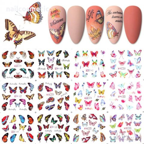 ВОДНИ СТИКЕРИ ЗА МАНИКЮР 12 В 1 - 62