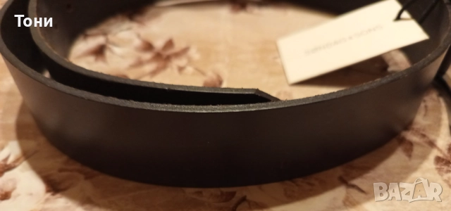 SONDAG & SONS Оригинал Нов Мъжки Колан Изцяло от Естествена Кожа с Етикет 120см., снимка 5 - Колани - 52684517