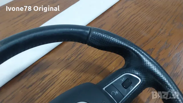 ПРОМОЦИЯ Трилъчев волан от естествена кожа за AUDI, снимка 3 - Аксесоари и консумативи - 48423950