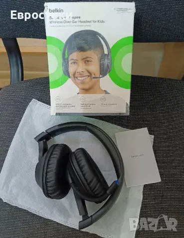 Детски безжични слушалки Belkin SoundForm Inspire, вграден микрофон, снимка 8 - Bluetooth слушалки - 49157438
