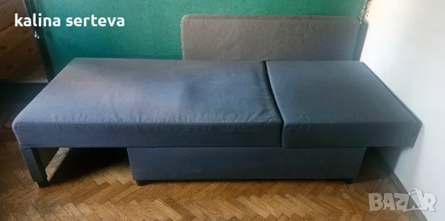 Разтегателен диван IKEA BYGGET с ракла, снимка 3 - Дивани и мека мебел - 56356632