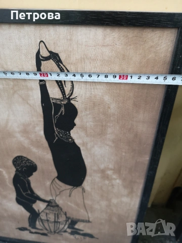 2 африкански картини върху платно. , снимка 10 - Картини - 54063257