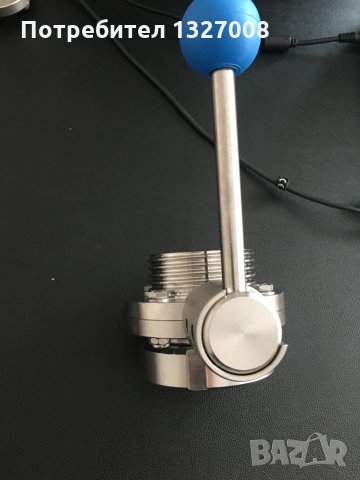 Кран бътърфлай DN 40 гайка/резба неръждаем, снимка 2 - Водни помпи - 30268699