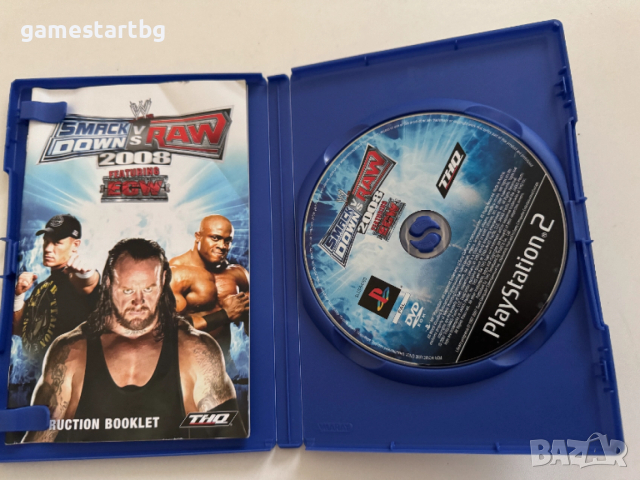    WWE SmackDown! vs. Raw 2008 за PS2, снимка 3 - Игри за PlayStation - 52915754