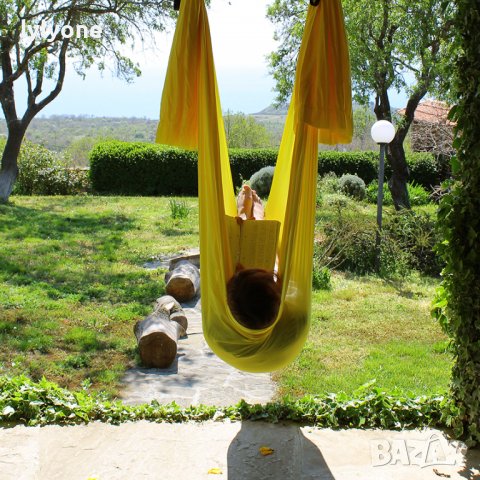 Нов Еластичен хамак * Люлка Слинг Шал за ВЪЗДУШНА ЙОГА * АКРОБАТИКА *с аксесоари * lyly.one* Цветове, снимка 16 - Йога - 37355074