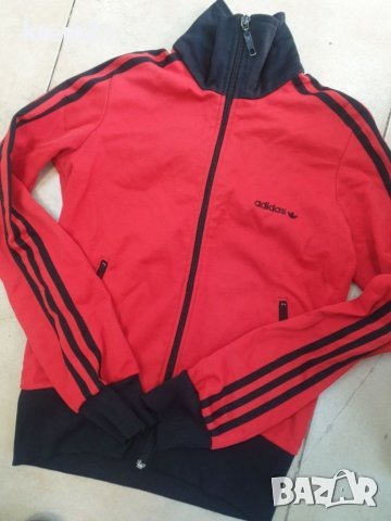 Adidas дамско червено горнище размер 36. s, снимка 3 - Спортни екипи - 38653605