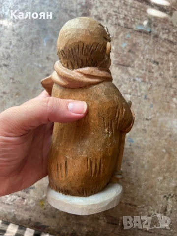 Таралеж фигурка дървена ръчно правена ГДР , снимка 5 - Декорация за дома - 51169644