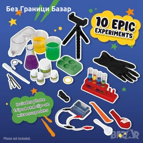 Нов Комплект за химия Big Manny – Образователен STEM сет за деца 10+, снимка 3 - Образователни игри - 51996630