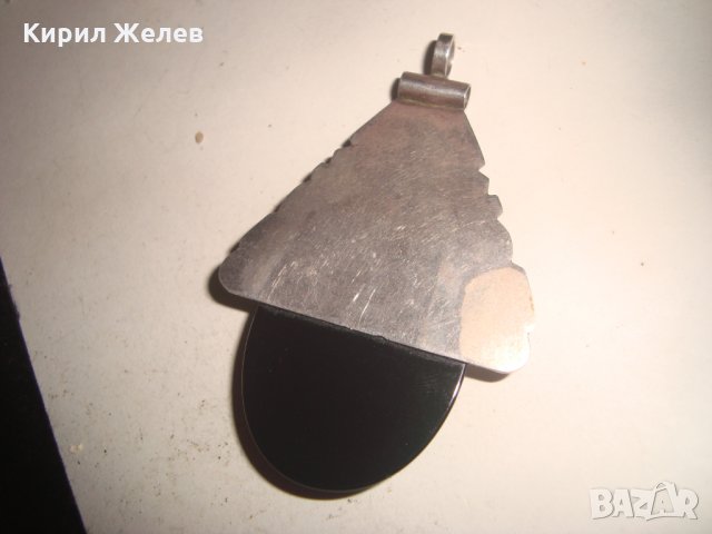 ЕТИОПСКИ СРЕБЪРЕН МЕДАЛЬОН АМУЛЕТ с ЧЕРЕН ОНИКС РЪЧНО с КАЛЕМ ОРНАМЕНТИРАН АБСОЛЮТЕН УНИКАТ 17479, снимка 11 - Антикварни и старинни предмети - 31196303