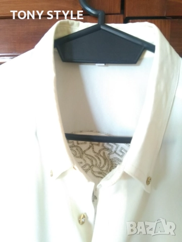 VERSACE Оригинал Нова Мъжка Риза с Яка L, снимка 6 - Ризи - 51667786