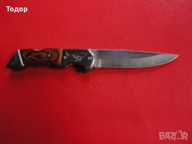 Страхотен полуавтоматичен джобен нож 3, снимка 4 - Ножове - 54086326