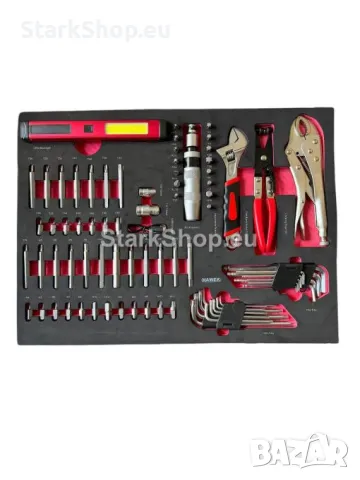 Професионален Шкаф с Инструменти HAWEK 261 части 5 пълни чекмеджета и 2 празни, снимка 9 - Други инструменти - 50318278