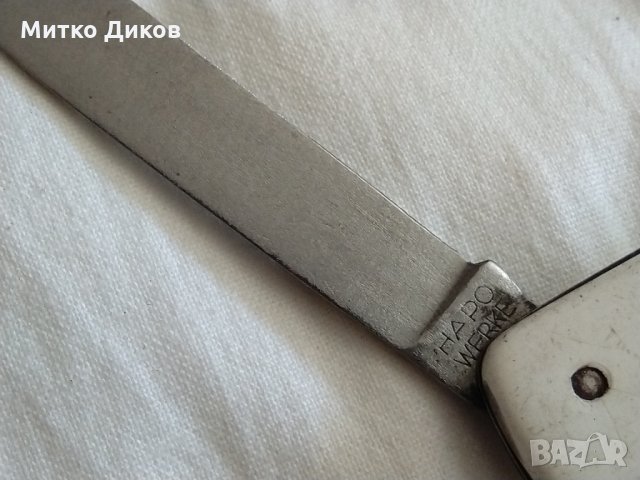 Австрийско ножче винтидж без луфт 90х65мм Хапо Верке, снимка 4 - Ножове - 33758758