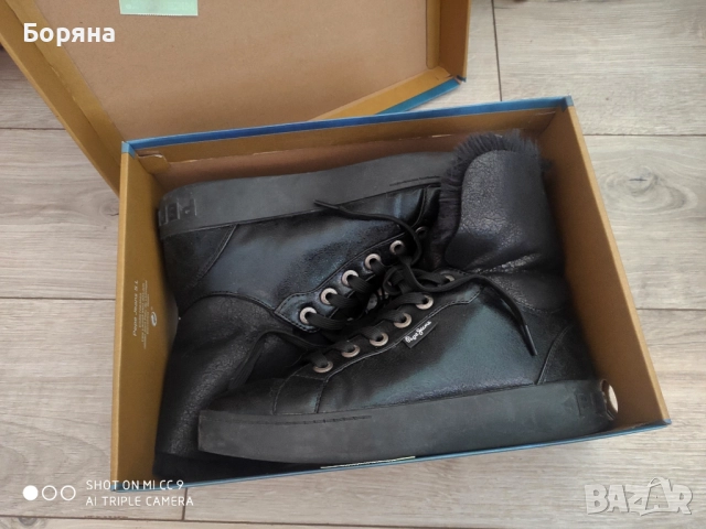 Pepe Jeans нови високи кецове 38 номер, снимка 11 - Кецове - 41419115