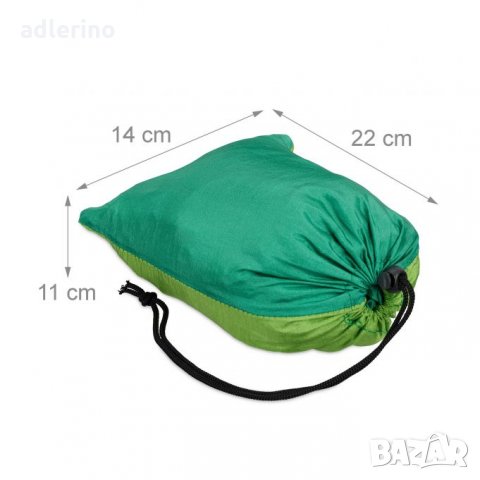 Хамак, люлка висящо легло, къмпинг люлка, хамак за пикник, хамак за градина, 200 кг, светло зелен цв, снимка 6 - Градински мебели, декорация  - 34394217