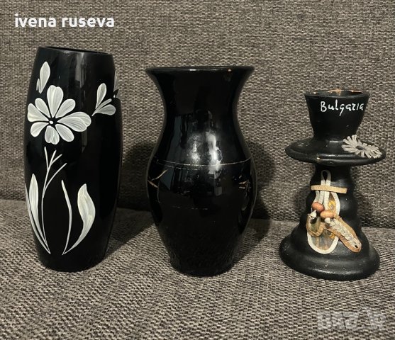 Керамични вази и свещник