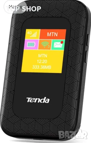 Tenda 4G185 преносим мобилен рутер 2100 mAh батерия 4G LTE Cat4 150Mbp, снимка 4 - Рутери - 48930540