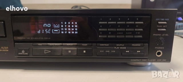 CD player Sony CDP-590, снимка 4 - Ресийвъри, усилватели, смесителни пултове - 53242795