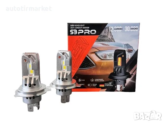 LED крушки H4 с вграден вентилатор LED – T281