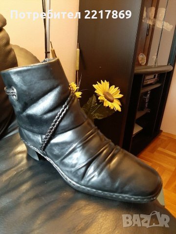 Боти Rieker N37 естествена кожа , снимка 1