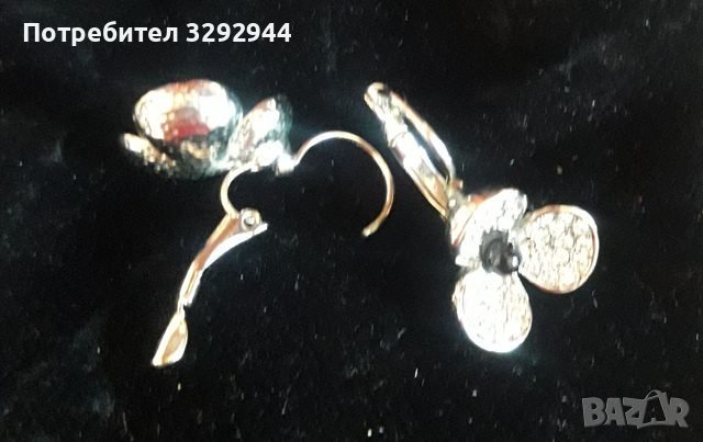 Сребърни обеци, снимка 2 - Обеци - 44387538