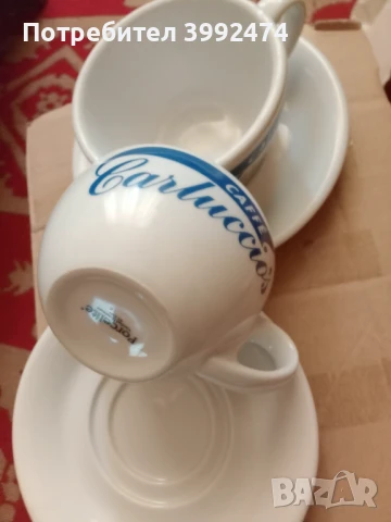 Сервиз за капучино/лате caffe Carluccio's, снимка 3 - Сервизи - 51350679